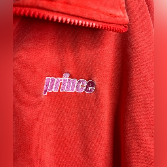 Prince - Pickleball 1/4 Zip Up- Vintage Red - size large - Picture 4 of 9